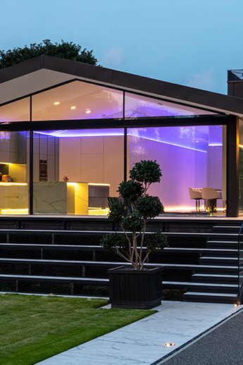 Bespoke smart-home AV and Lighting in luxury new build riverside property
